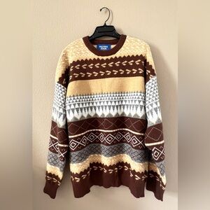 Aelfric Eden Fair Isle Knit Grandpa Sweater